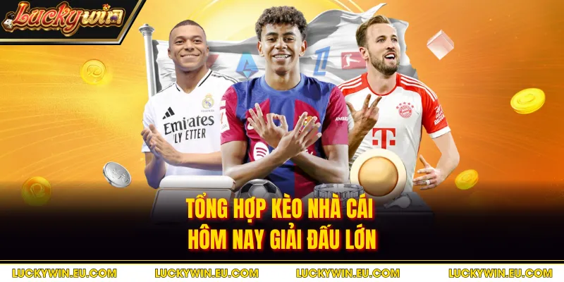 Tổng hợp kèo nhà cái hôm nay giải đấu lớn